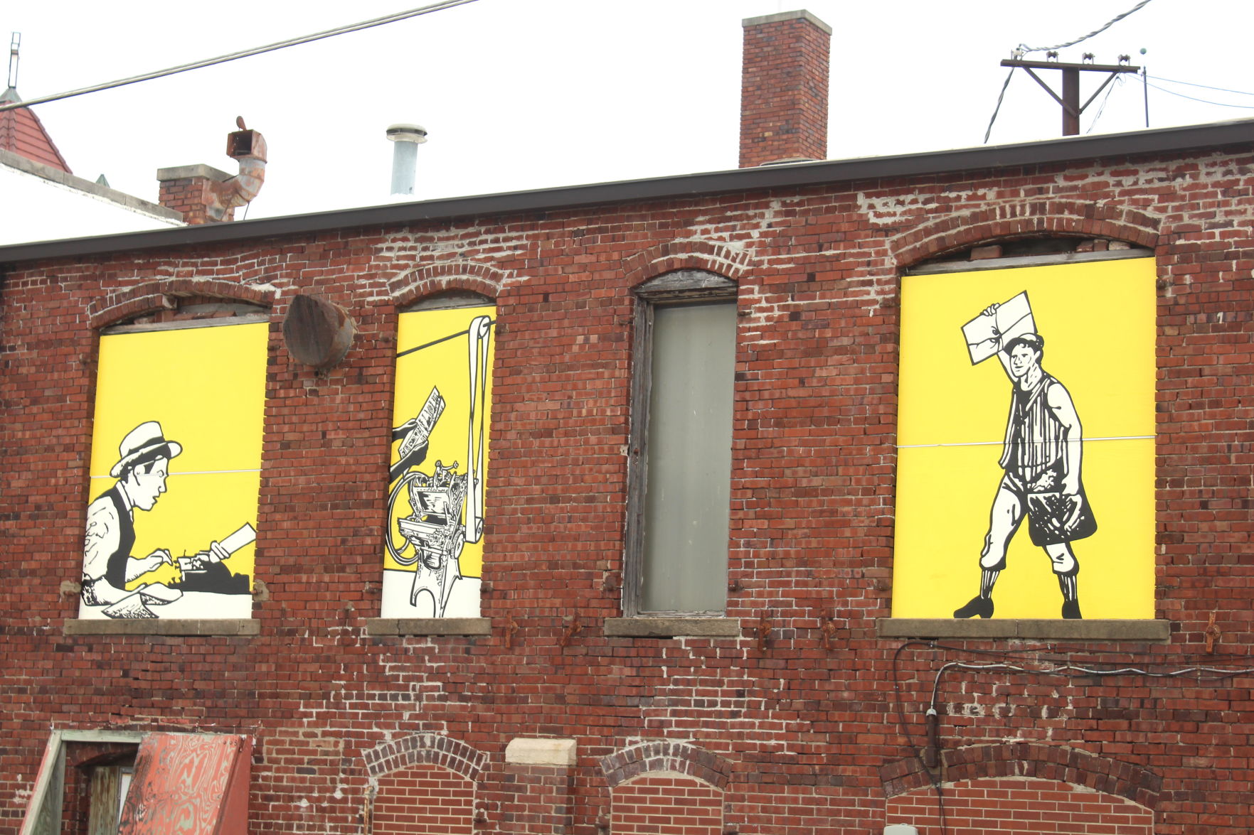 Completed Herald mural